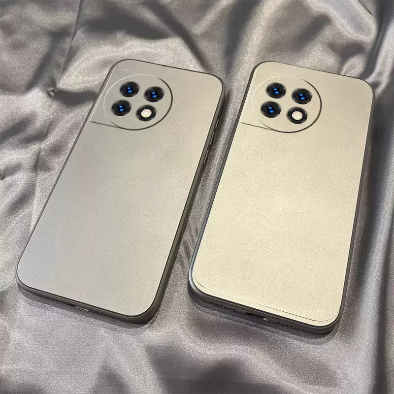 适用于一加ace2手机壳纯色镜面电镀防摔超薄硬壳全包简约苹果华为