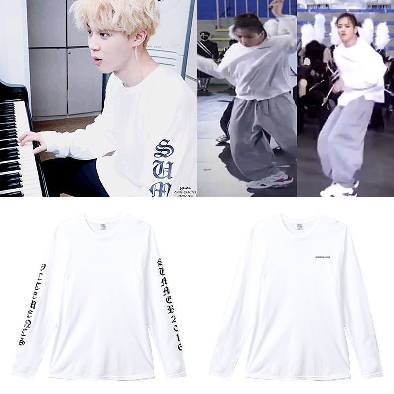 Bullet-proof Youth League chicken mi Pu Zhi Guo Guo Tian Guo Guo Guo Guo same style clothes pure cotton printed long-sleeved T-shirt spring and summer clothing Bullet-proof Youth League chicken mi Pu Zhi Guo Guo Tian Guo Guo Guo Guo same style clothes pure cotton printed long-sleeved T-shirt spring and summer clothing