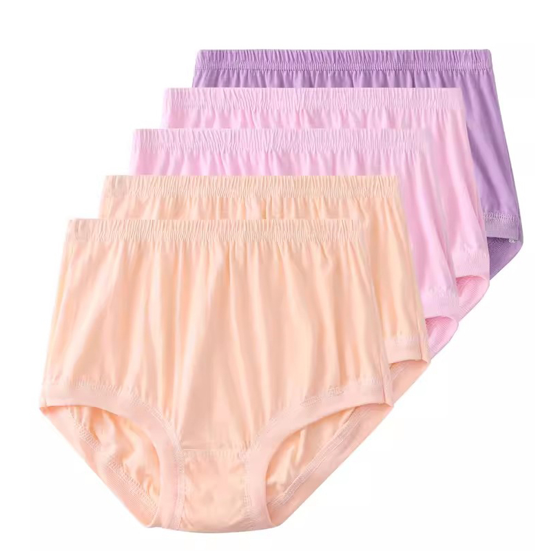Women's Underwear Middle-aged and Elderly Mother Cotton High Waist Triangle Grandma Shorts Loose Elderly Trousers plus size