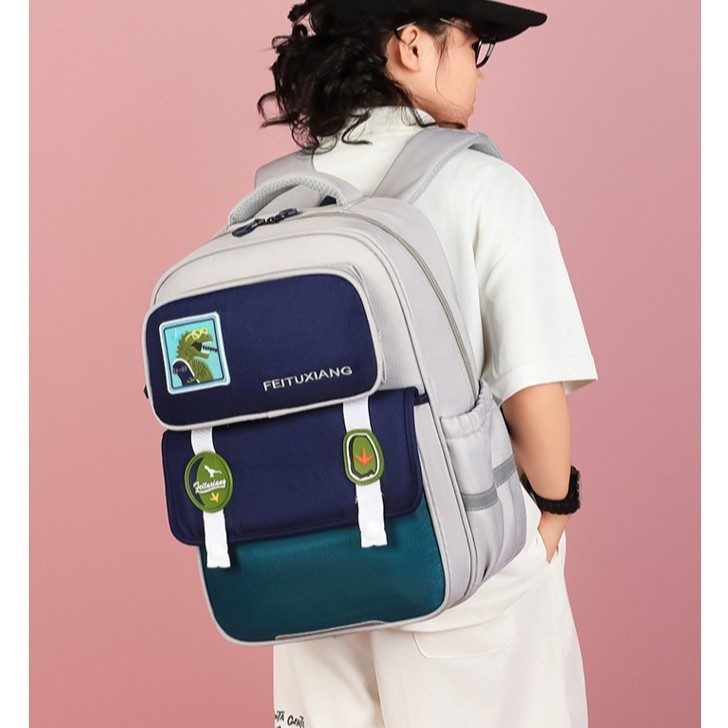 Backpack, capacious universal small bag lightweight for leisure, for import, 4 years