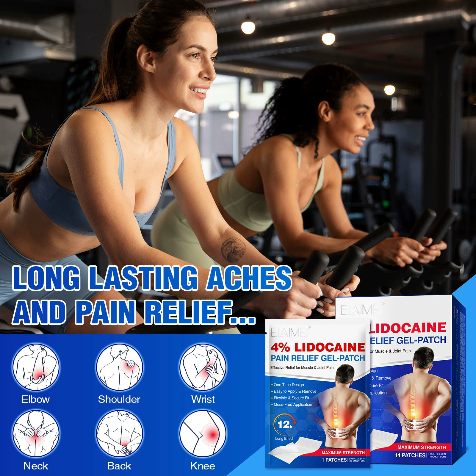 Трансграничный пластырь для суставов ELAIMEI, 14 шт.