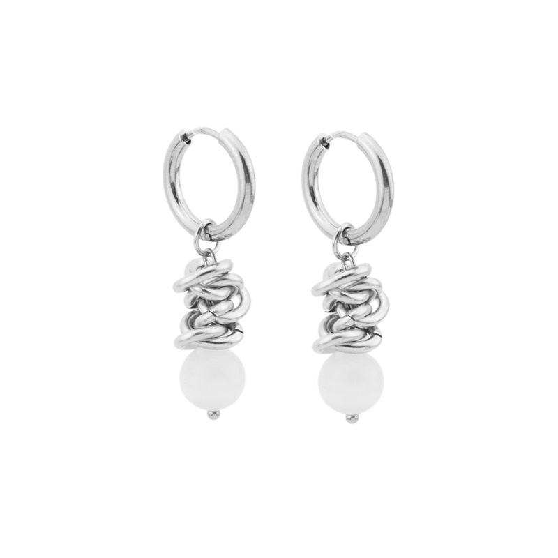 8g Weight Dangling Earrings Classification 1 Piece Quantity Daily Occasion Stainless Steel Material Geometric Pattern Unisex Gender Polishing Design Fashion Style Fashion Geometric Stainless Steel Polishing Dangling Earrings 1 Piece 无