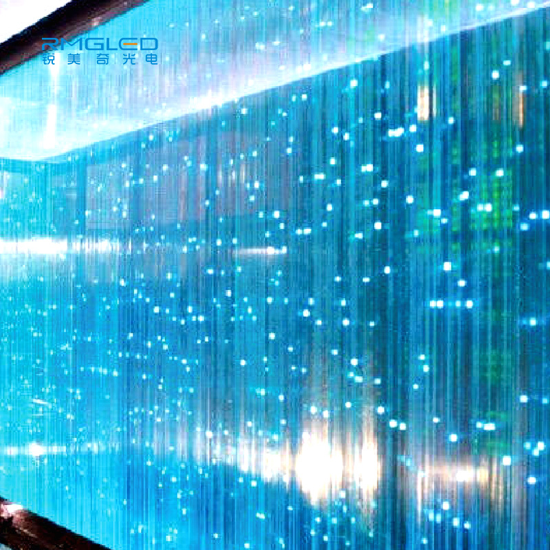 Pantalla de película de cristal LED transparente y flexible, personalizable y cortable a medida, pantalla de película de vidrio con capacidad de transmisión de luz, pantalla holográfica LED 3D a simple vista.