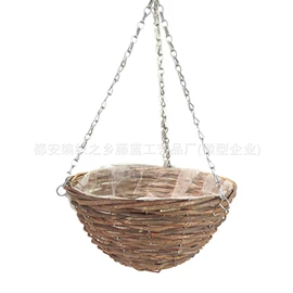 花盆容器;圣诞装饰品;草编