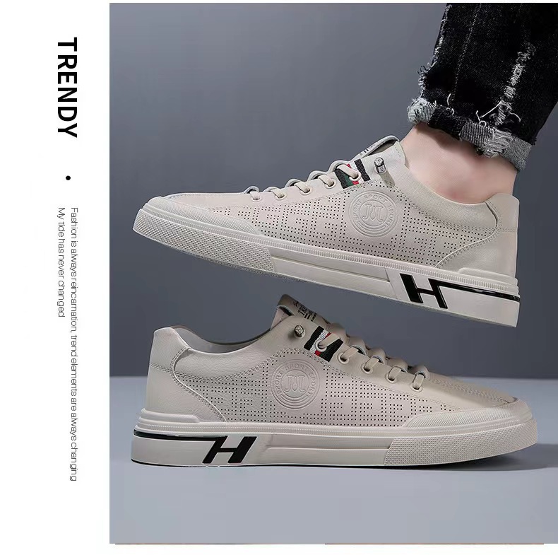 Atmungsaktive Herren Freizeitschuhe Aus Leder Mit Weicher Sohle_voghion.com