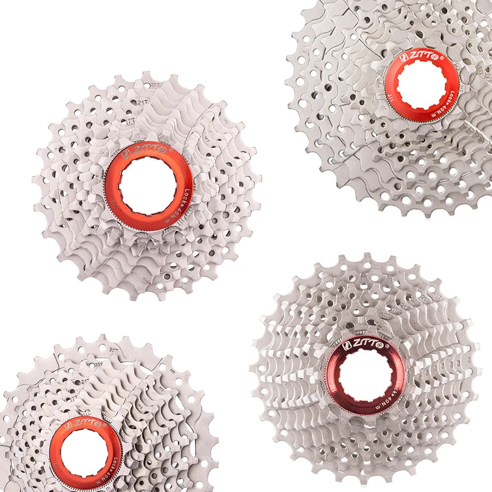 Volante de bicicleta de carretera de montaña ZTTO 8 9 10 11 12 velocidades 32 36 42 46T 50T volante de tarjeta