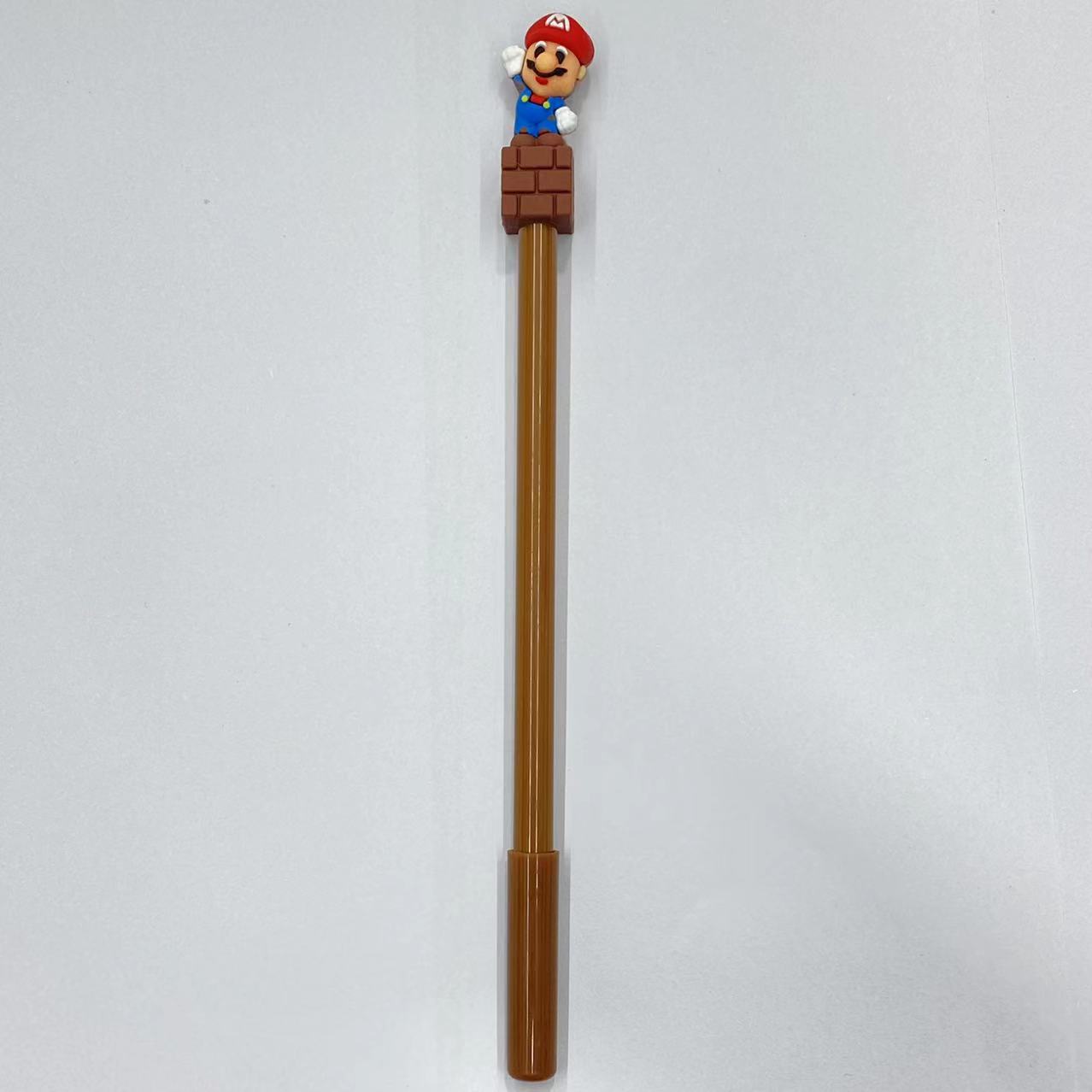 Bolígrafo de Gel de Mario Bros, Papelería para Estudiantes, Premio, Bolígrafo de Carbón Negro, Punta de Aguja de 0.5, Bolígrafo de Agua, Papelería de Dibujos Animados