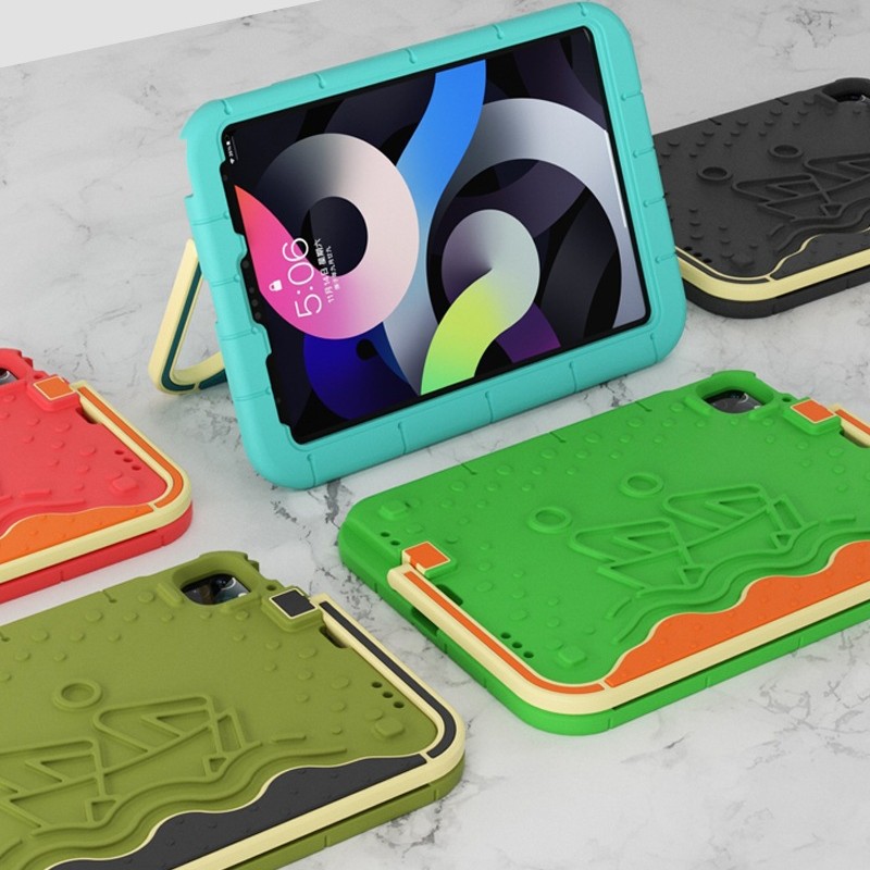Custom iPad mini caricatura silicona cubierta de placa plana Apple iPad10 cubierta de protección a prueba de caídas cubierta plana