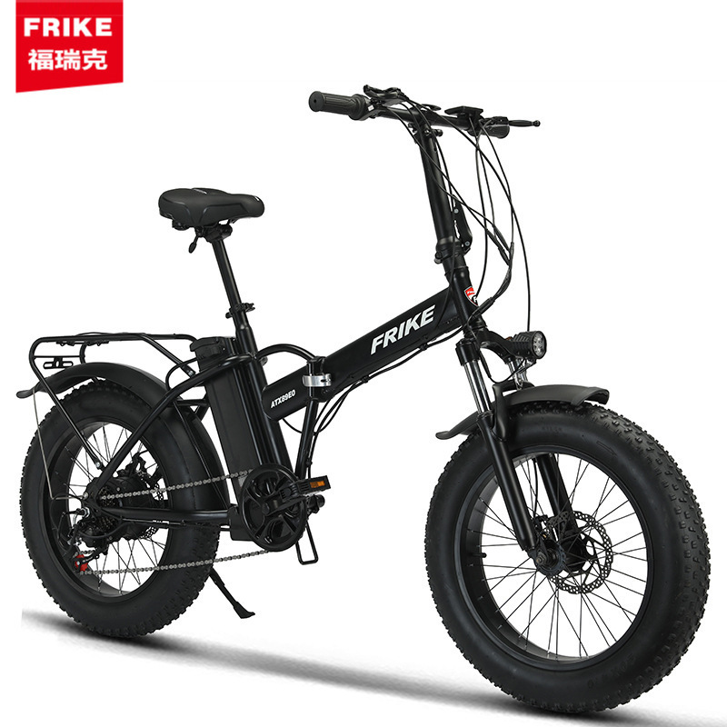 Direct manufacturer Furic 20-inch foldable electric mountain bike, snow bike, electric assist bike, lithium battery fat tire off-road electric bike
