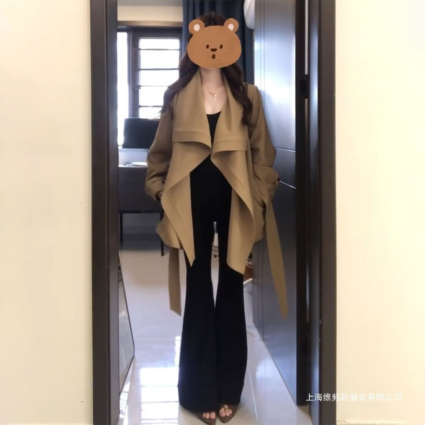Khaki Trench Coat for Women, Autumn and Winter 2025 New Early Autumn Korean Style with an Atmospheric Feel, Suitable for Petite Figures