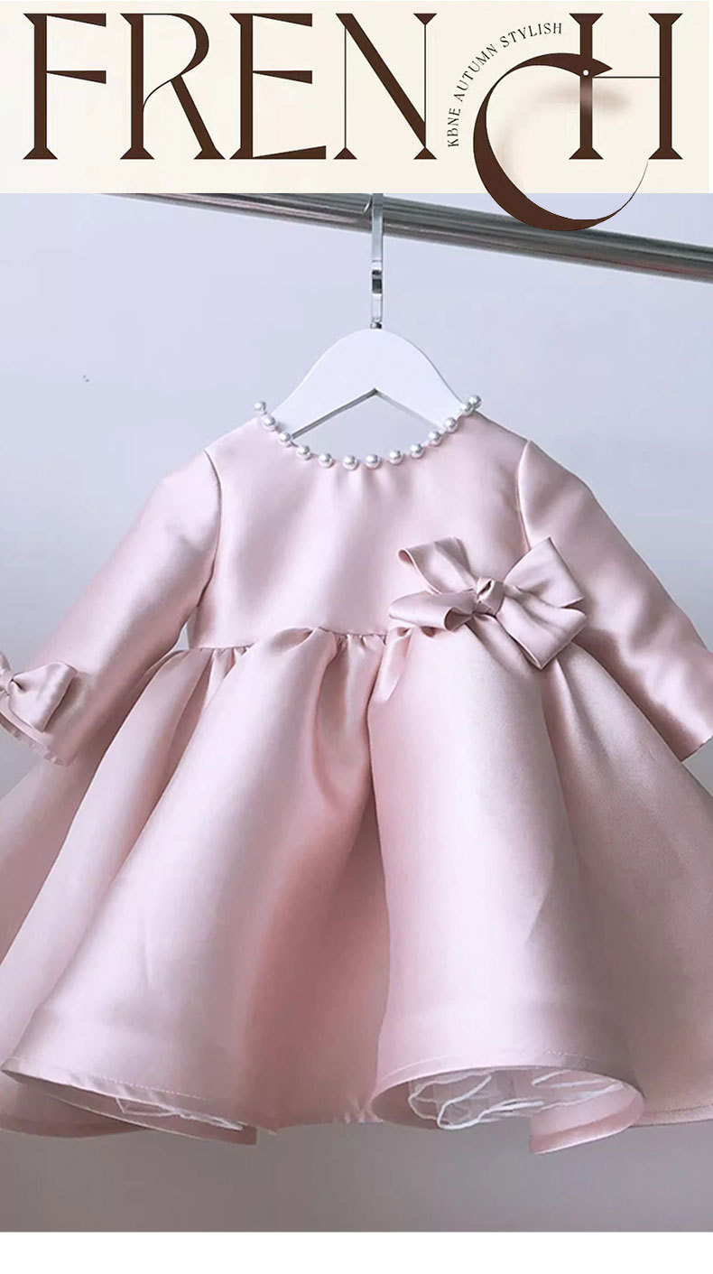 Vestido de tul rosa para bebé niña primer cumpleaños princesa_voghion.com