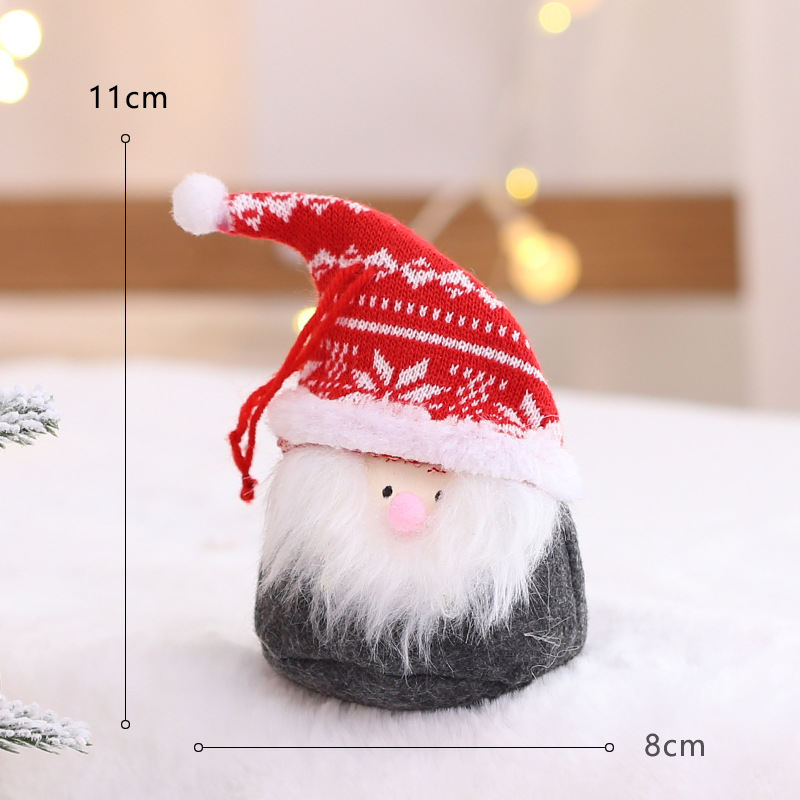 Sombrero de nieve rojo 11cm