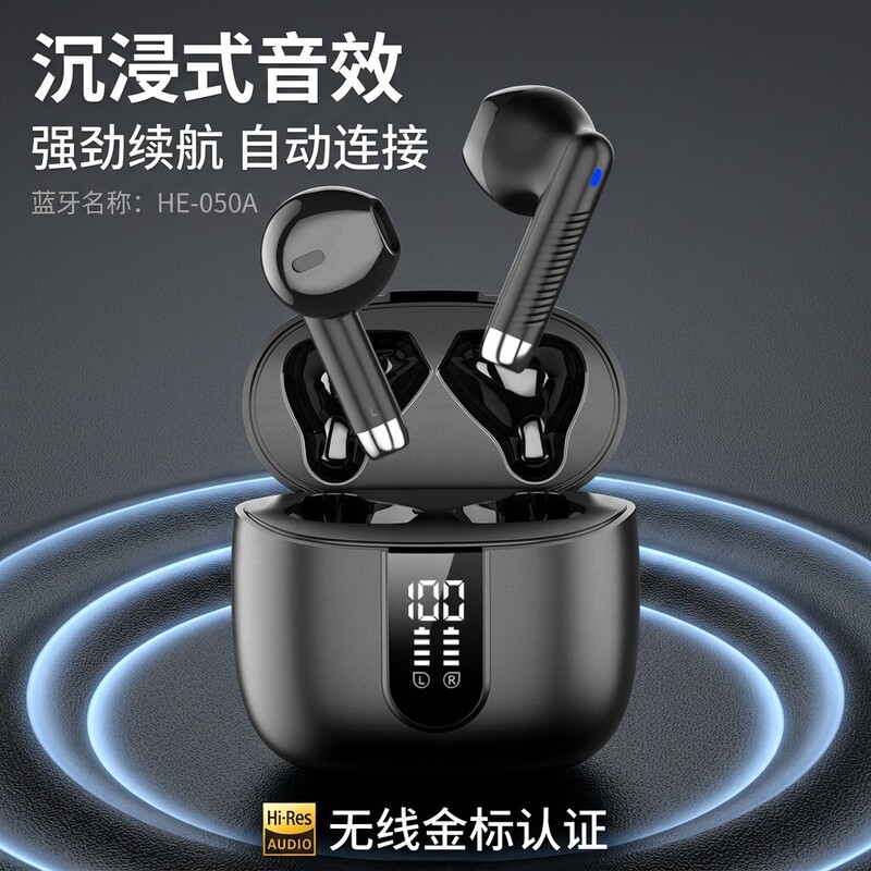 High-Definition Digital Display True Wireless Translation Earphones Bluetooth In-Ear Tws Earphones with Noise Reduction and Stereo Sound for Cross-Border Use