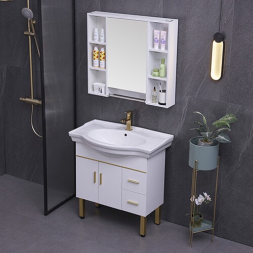 5ZV7 bathroom cabinet combination floor-standing large belly basin bathroom sink hand wash basin bathroom cabinet basin simple