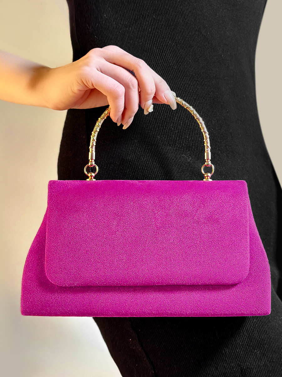 Sac de soirée pour femme en daim de haute qualité, sac à main élégant pour dame, sac de mariée_voghion.com
