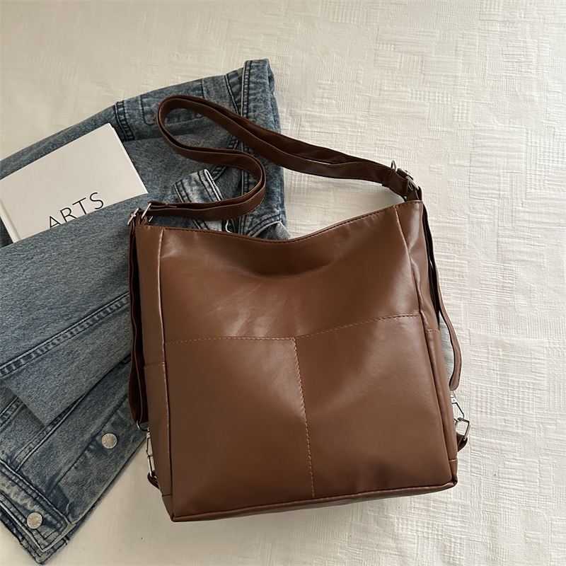 2024 nueva simple retro nicho mochila de mujer moda coreana temperamento multifuncional viaje de hombro bolsa de mano