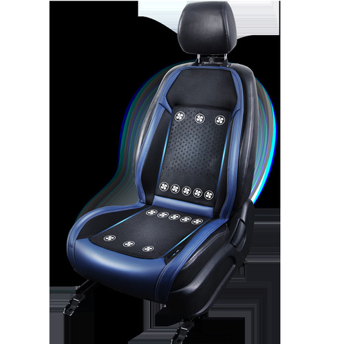 Summer car ventilated seat cushion refrigerated seat cushion summer cold wind breathable cooling pad truck backrest with fan