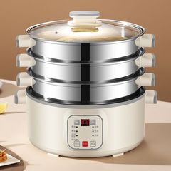 上部蒸し、下部調理、監視不要、スマート予約、タイマー保温蒸し器、家庭用蒸し、煮込み、揚げ、炒め、煮込みオールインワン電気鍋