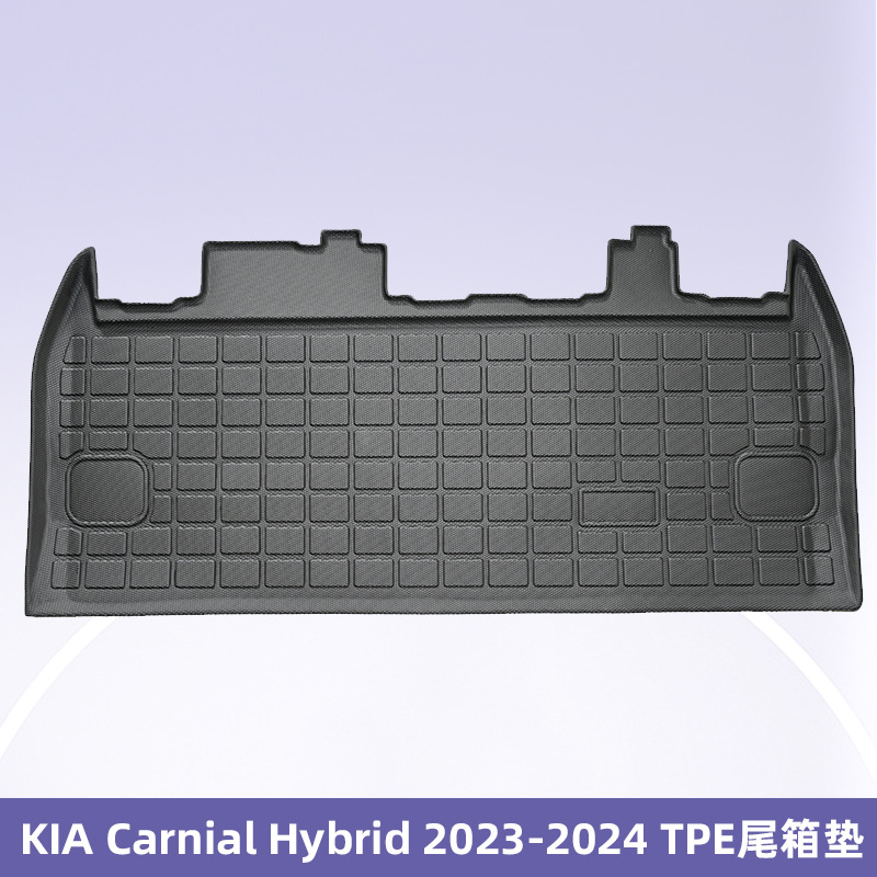 Aplicable a 24 tipos de Corea del Sur, Corea del Sur, Kia Carnival siete asientos 3D todo el tiempo material TPE en el extranjero almohadillas de pie de automóviles