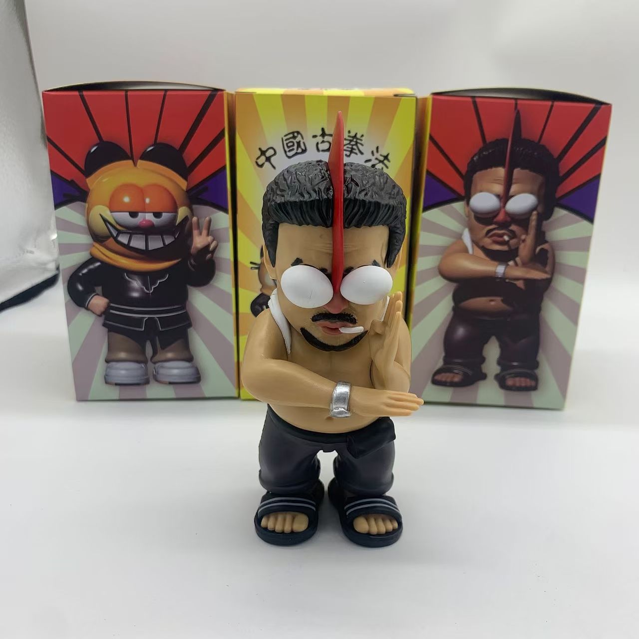 Wu Long Zhou Xingchi destruyó el maestro cazador de fantasmas de boxeo chino antiguo modelo de mano de movimiento de vestuario antiguo