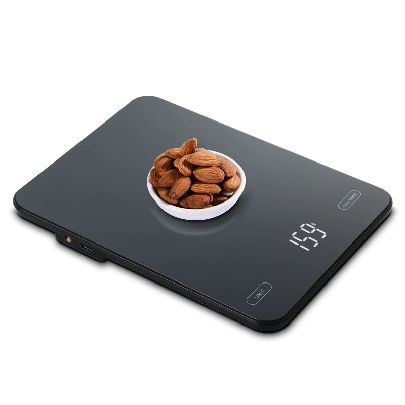 Кухонные весы цифровые, стеклянные, с функцией перезарядки, высокой точности, для выпечки, 10 кг, 1 г