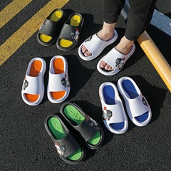 拖鞋男士夏季外穿室內家居浴室防滑情侶款卡通厚軟底涼拖鞋男潮流