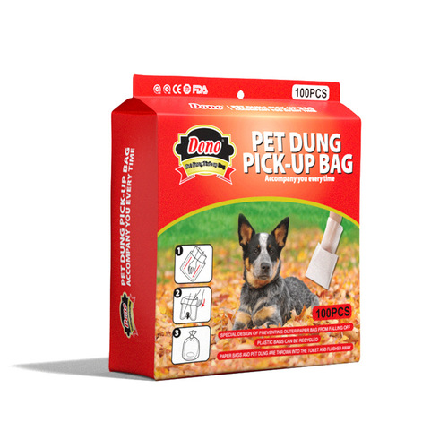 DONO New Double-Layer Pocketable Pet Waste Bag Disposable Dog Poop Bag Amazon