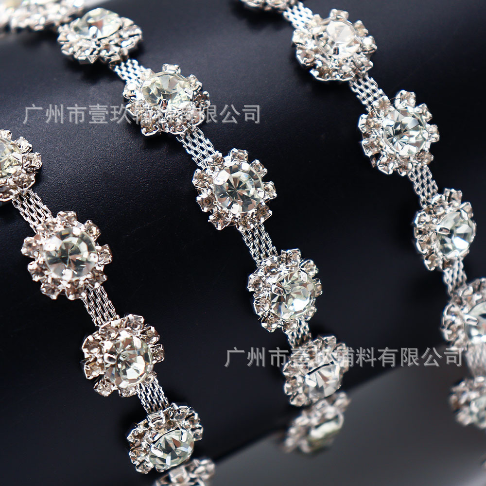 ABS perla de imitación, cadena de garras de diamantes de imitación, cinturón hecho a mano, cordones de zapatos de bricolaje, bolsos de mujer, accesorios de vestir, accesorios de joyería
