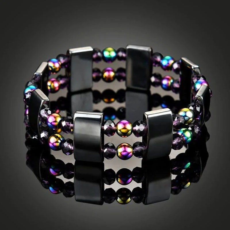 Ethnic Style Geometric obsidian Beaded Bracelets 1 Piece
