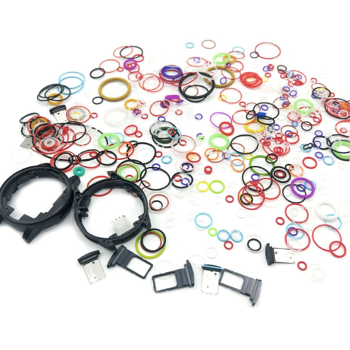 手机双卡卡托 单卡SIM卡槽卡托 手表密封圈防水圈硅胶圈O形圈