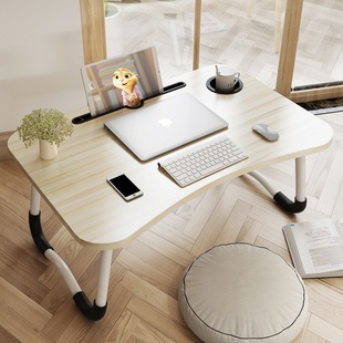 Small Bed Table Can Be Lifted and Lowered, Home Bedroom Bay Window Table, Dormitory Student Computer Table, Foldable Study Desk