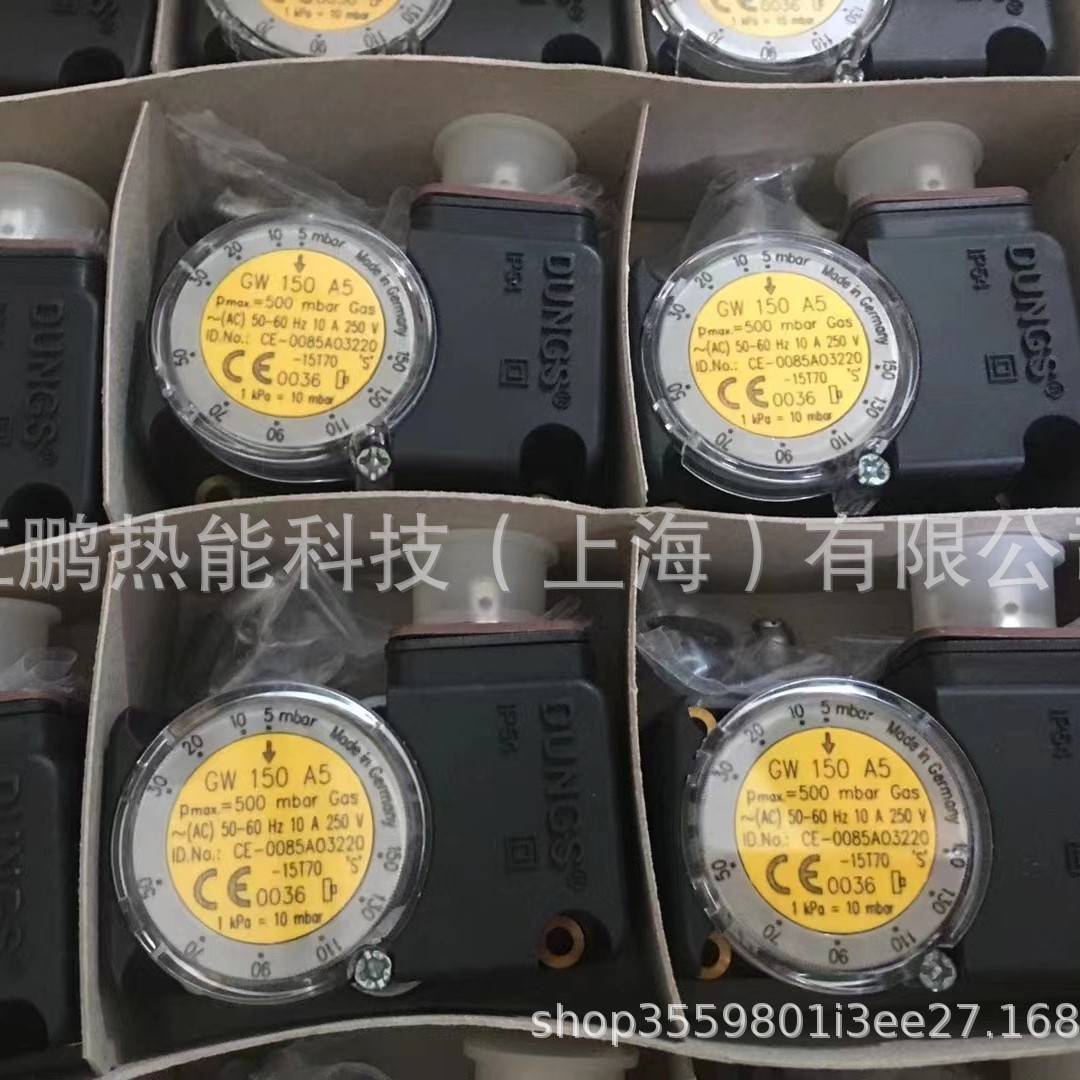 正鹏现货供应GW10A5 2-10mbar德国DUNGS燃气压力保护开关说明书