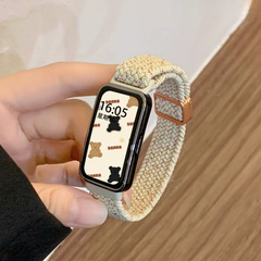 Huawei 社のブレスレットストラップ、ナイロン編組磁気リストバンド、スポーツ、レジャー、ファッショナブルな夏の男性と女性に適しています。