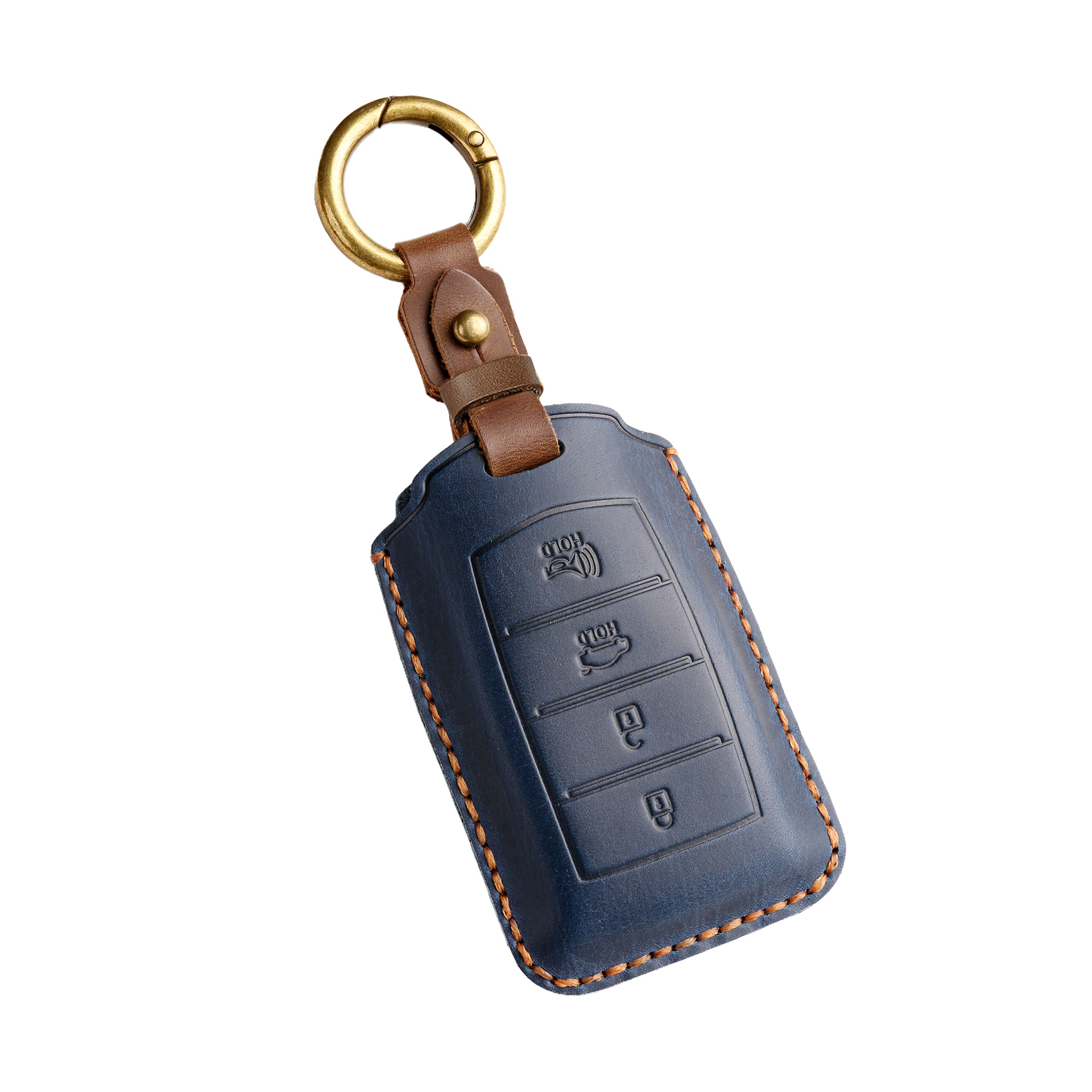 Retro Key Cover Suitable for Genesis Old Model Genesis Pure Handmade Genuine Leather Buckle Case
