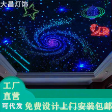 星空顶天花板满天星光纤灯别墅影音室家装游泳池顶理发店灯可调光