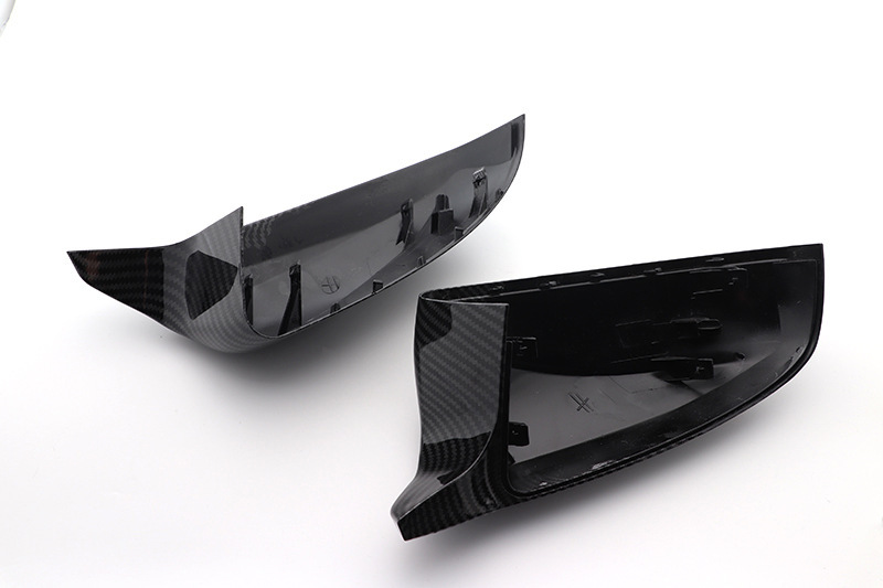 In Stock! Suitable for Bmw X5 X6 E70 E71 Carbon Fiber Bright Black Horn Replacement Rearview Mirror Housing