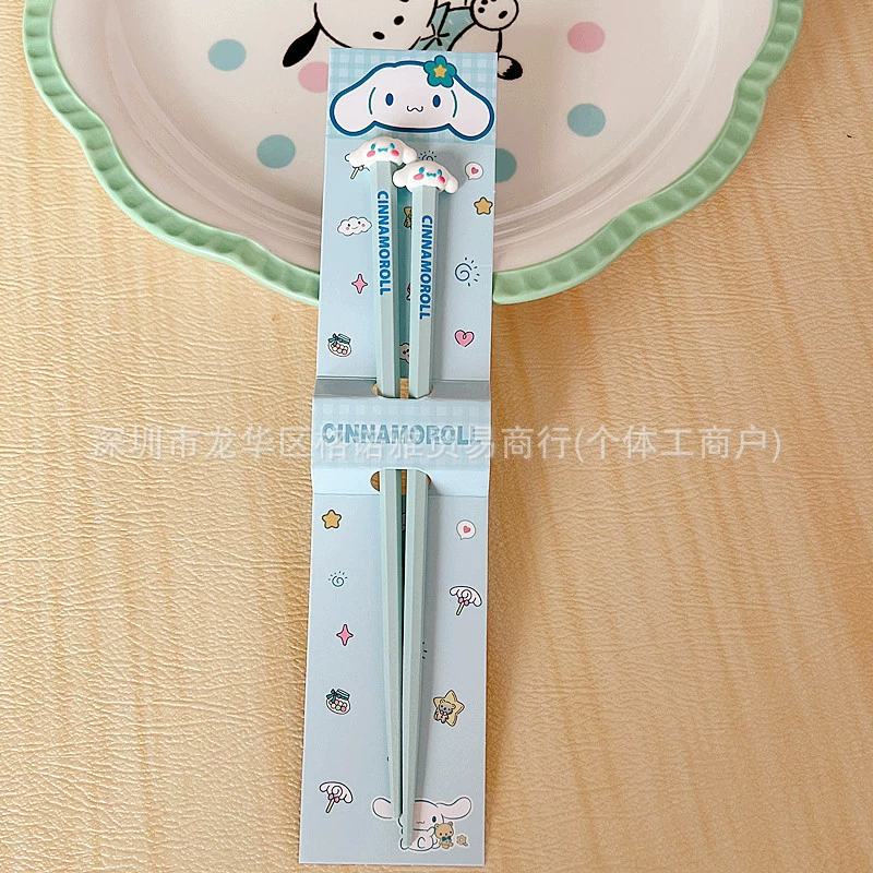 卡通 Non-slip antibacterial high quality chopsticks for elementary school students, long doll