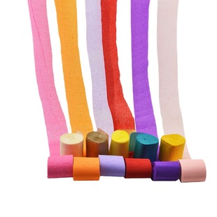 4.5cm10 m long color crepe paper pull flower curl paper kindergarten hand crepe paper roll balloon ribbon