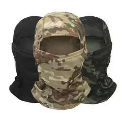 Camouflage Breathable Sun Protective Headgear Military Fan Tactical Camouflage Outdoor Riding Fishing Hiking Camping Ski Pullover Mask