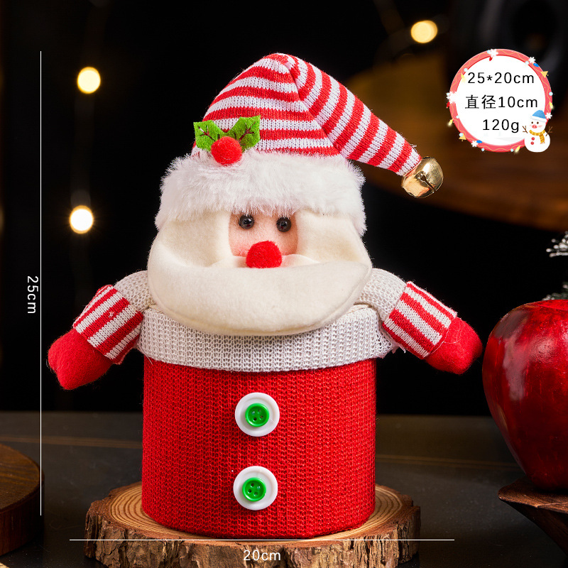 Regalos de Navidad, bolsas de embalaje de manzanas, cajas de regalo de Nochebuena de Papá Noel, dulces para niños, regalos creativos