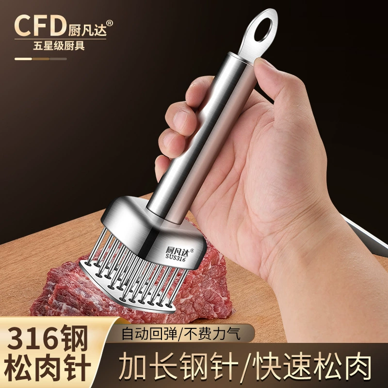 Нержавеющая сталь 316 из нержавеющей стали, стейк из свинины, пряжка, жареное мясо, молоток, молот, инструмент для нежного мяса