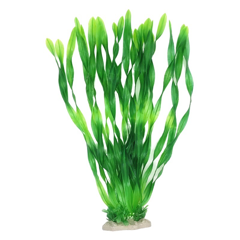 Suministros para reptiles, pecera, paisajismo, acuario de plástico, decoración de plantas, simulación, plantas acuáticas, plantas plásticas, hierba en forma de corazón