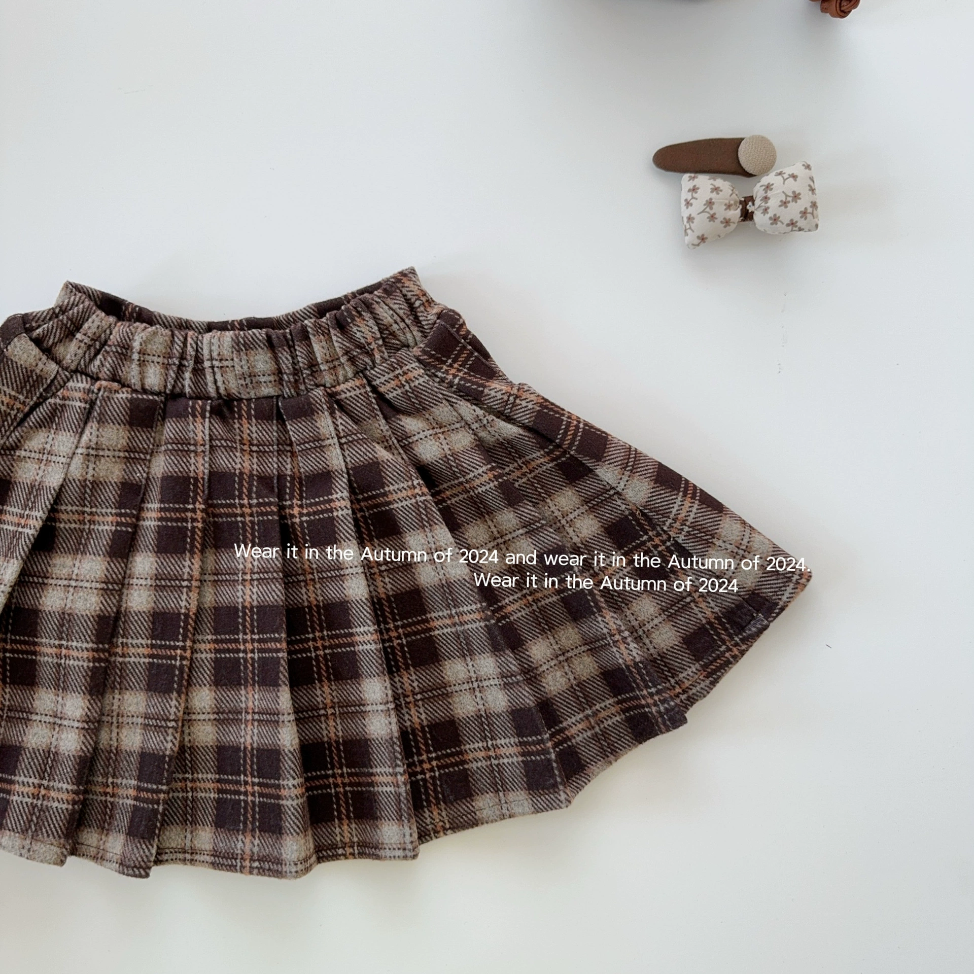 Платочная демисезонная pleated юбка, мини-юбка, высокая талия, А-силуэт