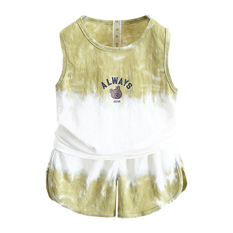 7923 Traje sin mangas para niños Ropa de manga corta de verano para niños Chaleco deportivo de verano para bebés Chaleco de verano para niños