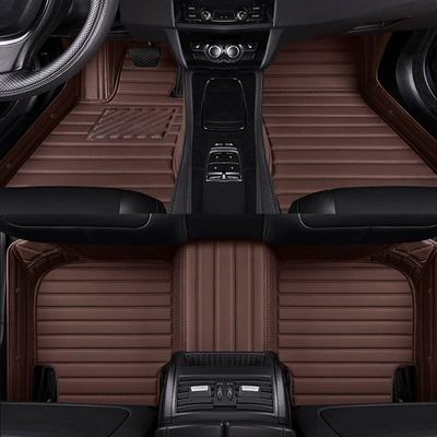 Volkswagen Sagittarius 12/13/14/15/16/17/18 Modelə uyğun ayaqaltı - standard-high-end-process-50-wide-horizontal-strip-single-layer-brown