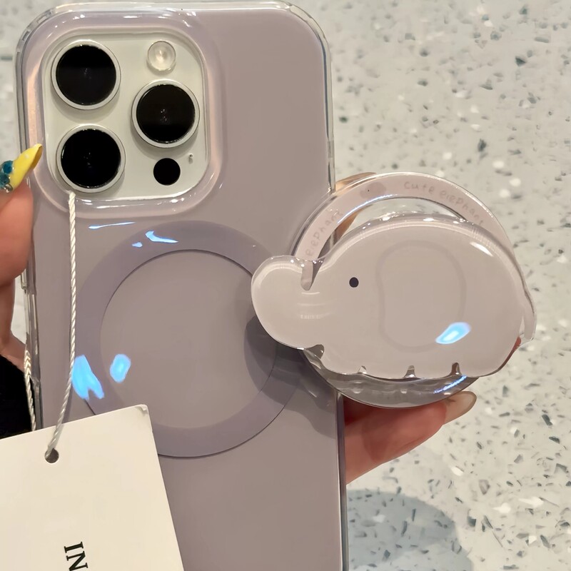 Purple Cute Little Elephant Case Suitable for Apple 16Promax Mobile Phone Case Iphone17 Niche 14 Double Layer 13 Hard Case 12 Purple Cute Little Elephant Case Suitable for Apple 16Promax Mobile Phone Case Iphone17 Niche 14 Double Layer 13 Hard Case 12