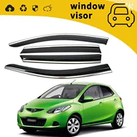 Подходит для Mazda DEMIO 2009 года, дождевой щиток на дверь, дождевой щиток на окно, дождевой щиток на брови, модификация, украшение
