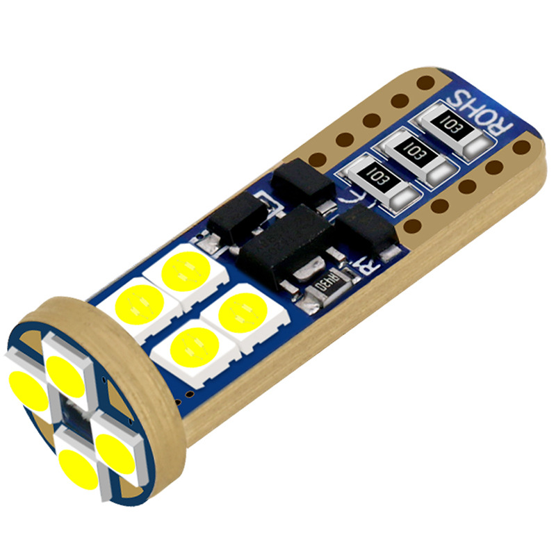 Transfronterizo en stock luz LED T10 ancho luz decodificación 12smd3030 luz de techo placa luz tronco Luz