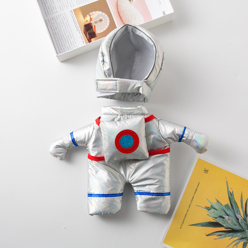 Halloween funny astronaut self-supporting costume small and medium-sized dog funny transformation costume cat pet clothing supplies