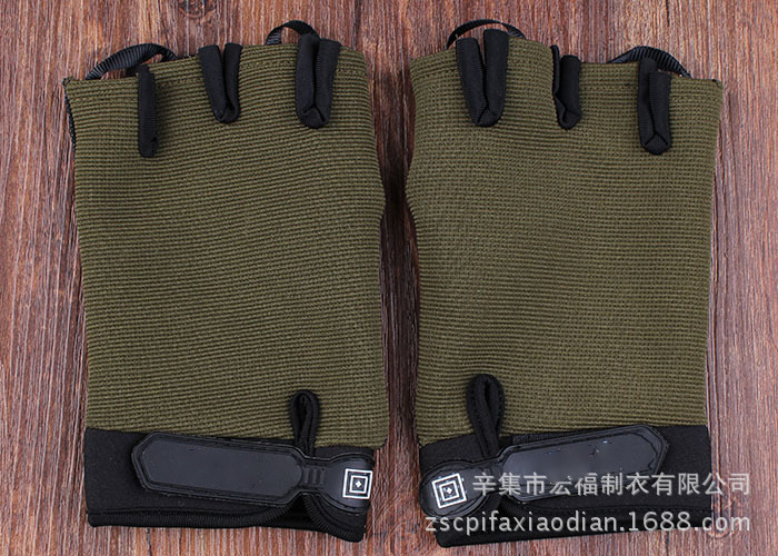 Primavera y verano guantes de equitación al aire libre de conducción delgada sombrilla táctica hombres y mujeres 51 fitness deportes medio dedo guantes